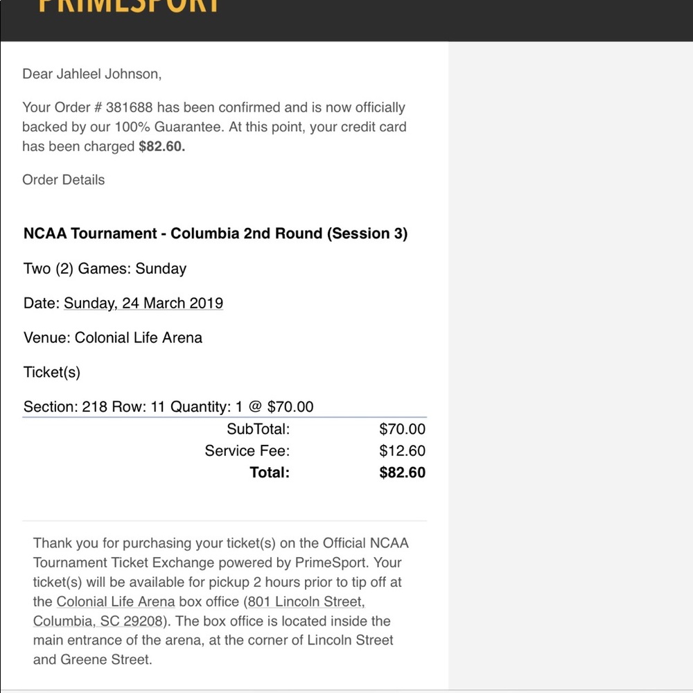 NCAA Tourny Thrilling Games Mar 24 In Colombia SC